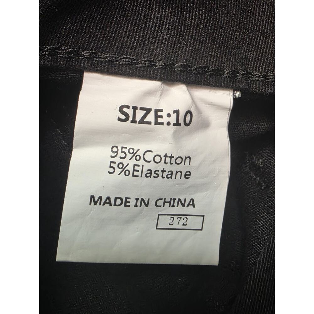 DOKOTOO Pants Womens Size 10 Black Wide Leg Utility Patch Pocket Stretch NWT - Picture 6 of 8